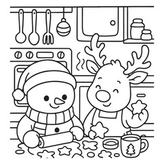cute candle with holly bold & easy cute christmas coloring page, Whimsical Gingerbread House Coloring Pages for Kids & Adults, Christmas Coloring Pages, bold & easy cozy winter coloring book pages,