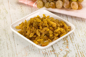 Sweet dry yellow honey raisin