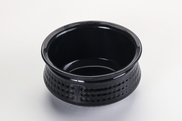 Indian metallic empty clean bowl isolated