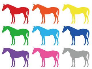 年賀状・干支・馬・午年５