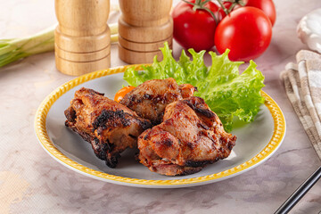 Hot Grilled chicken thigh barbecues