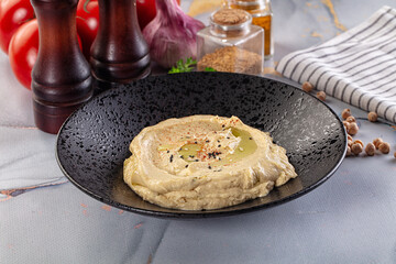 Chickpea vegan hummus dip spread