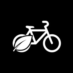 EcoFriendly Bicycle with Leaf Design Symbolizing Sustainable Green Transportation.