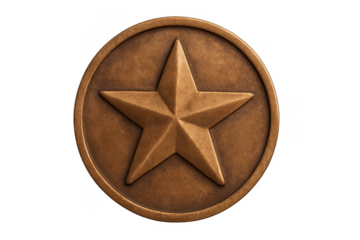 Bronze star award medal representing achievement and excellence