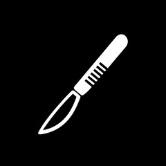 Obraz premium Medical Scalpel Icon for Surgical Procedures and Healthcare Illustrations.