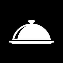 Obraz premium Elegant food cloche on plate serving dish.