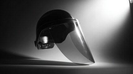 Protective helmet with face shield against dangers and hazards