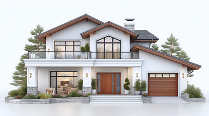 Modern Tropical Villa with Garden Flowers