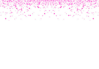 Abstract PNG Sparkling Pink Confetti Falling on Transparent Background