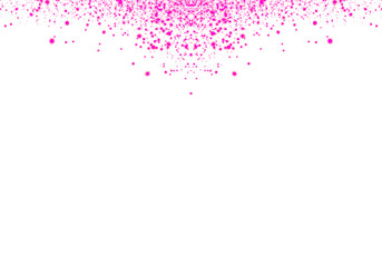 Abstract PNG Sparkling Pink Confetti Falling on Transparent Background