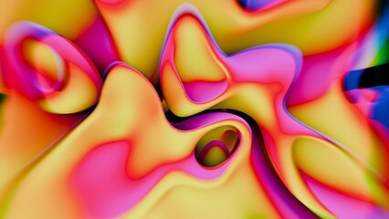 Colorful abstract fluid shapes design, art, vibrant seamless