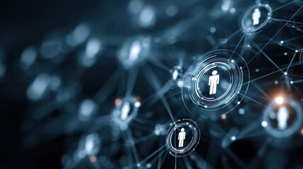 Visual representation of a digital interface highlighting customer relationship management. This scene emphasizes marketing automation and sales efficiency in a global context.