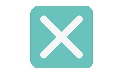 Fototapeta premium yes and no buttons, icon design, icon for website, icon in white