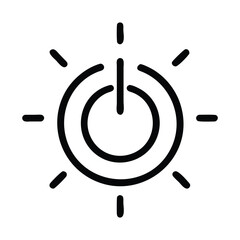 Power button for switching on the device