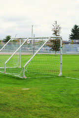 soccer field with a goal