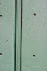 Green painted cement