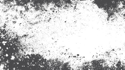 Fototapeta premium Distressed black and white grunge backdrop with urban cracked texture vector. Scratched grunge urban background with dust overlay and vintage distressed texture. 