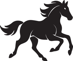 Running horse vector illustration