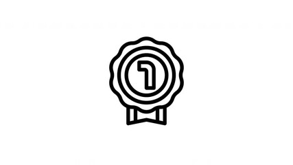 number badge animated icon