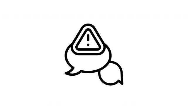 warning triangle animated icon
