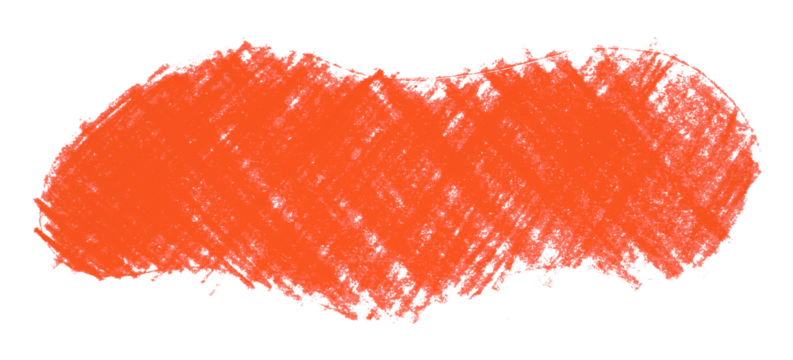 Abstract organic colored pencils abstract red chalk drop shape isolated on transparent background