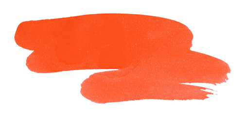 red watercolor background. Artistic hand paint. Isolated on transparent background.