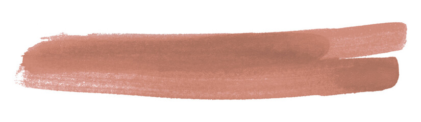 brown watercolor background. Artistic hand paint. Isolated on transparent background.