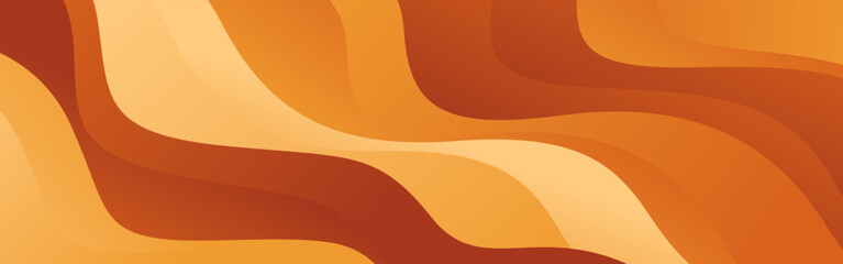 Abstract orange, brown, and beige gradient wave background. Modern banner design. Suitable for templates, sale banners, events, websites, headers, and more