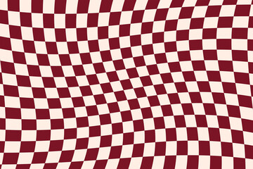 Minimal red and white checkerboard pattern with Christmas mood, ideal for digital backgrounds and wrapping.