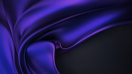 Smooth Purple Waves Create Calming Abstract Background