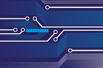 Abstract technology background with electronic circuit lines