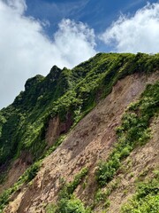 mountain landscape with blue sky