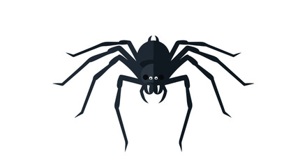 Obraz premium Stylized spider vector with multiple legs for festive Halloween themed decorations or design elements spiders and cobwebs,minimalist arachnid