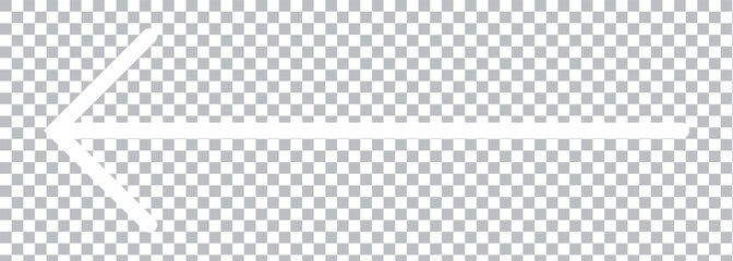 White Arrow icon. White icon on Transparent  background. Inversion . Vector arrow icon pointing to the right.  EPS 10.