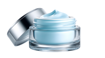 White Face Cream Jar isolated on transparent background Remove png