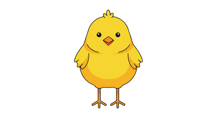 Adorable cartoon chick illustration, perfect for spring projects and children's content creation needs featuring a cute design element