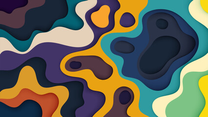 Abstract colorful background with fluid and wavy pattern design