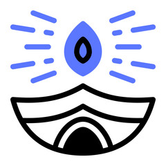 This Diwali Candle icon is suitable for the India Culture, etc.