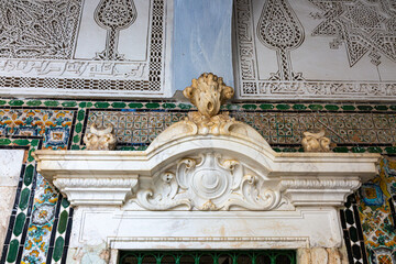 Detail from interior of Mosque of the Barber, Zawiya of Sidi Sahib