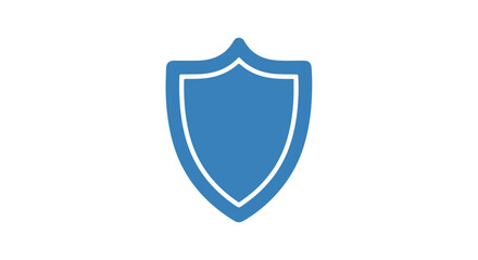 Secure Blue Shield Emblem: Symbolizing Protection and Assurance with a Modern Design for Digital Platforms and Security Solutions
