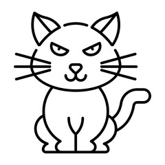 This Black Cat icon is suitable for Halloween, etc.