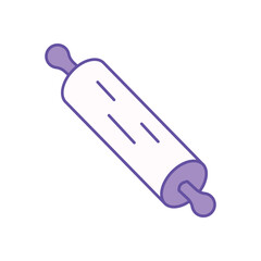Rolling pin icon clean and modern vector illustration