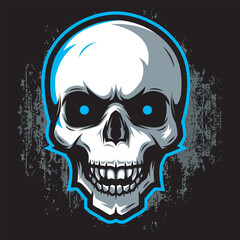Skull Mascot Logo Illustration