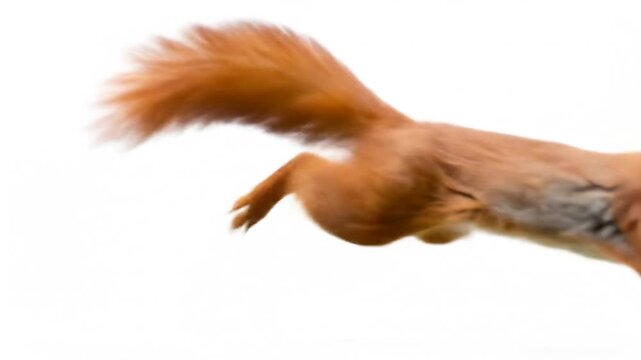 Red Squirrel in Motion
