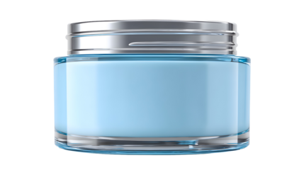 White Face Cream Jar isolated on transparent background Remove png