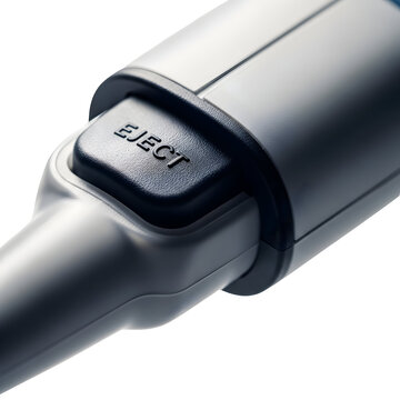 Close up of a laboratory pipette with eject button