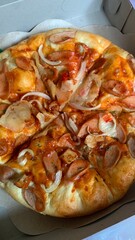 pizza on a plate