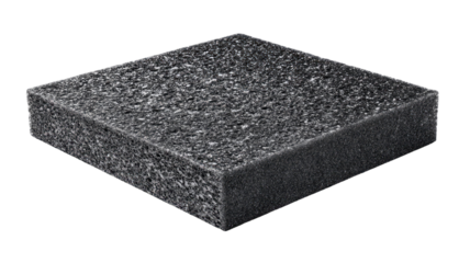 acoustic foam panel isolated on white background