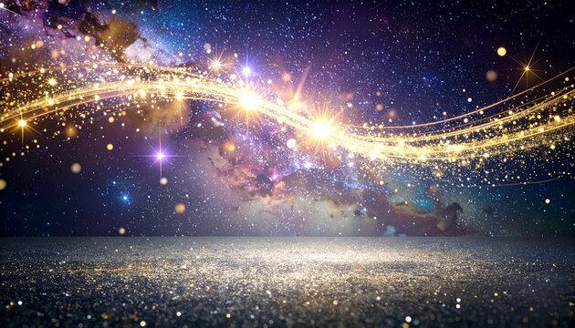 Sparkling lights product background