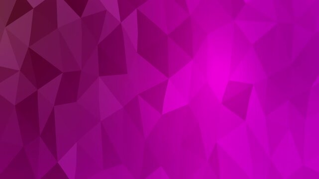 Abstract Purple Polygonal Geometric Background Animation.